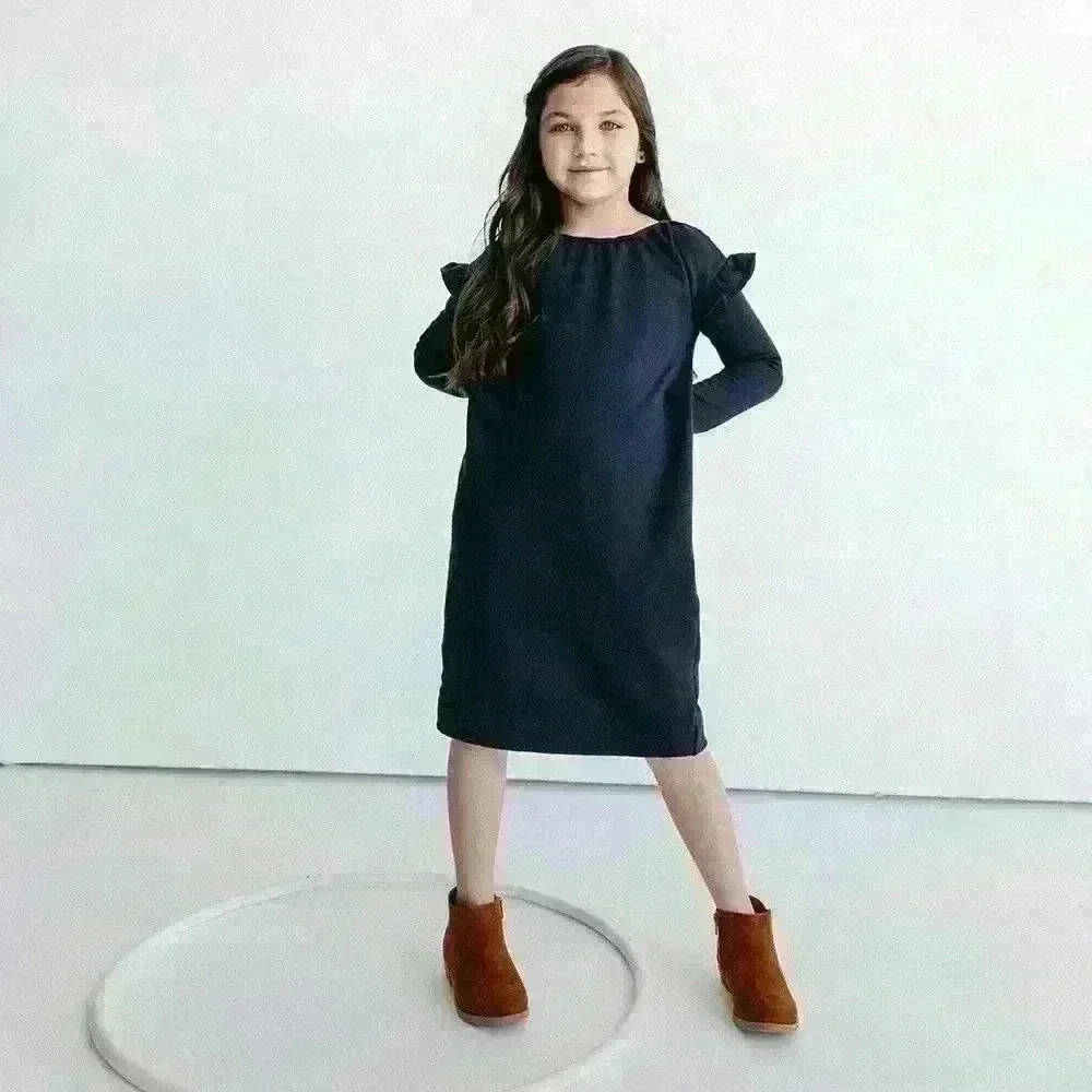 ALICE + AMES- THE ADA DRESS IN MIDNIGHT NAVY size 4T NWT